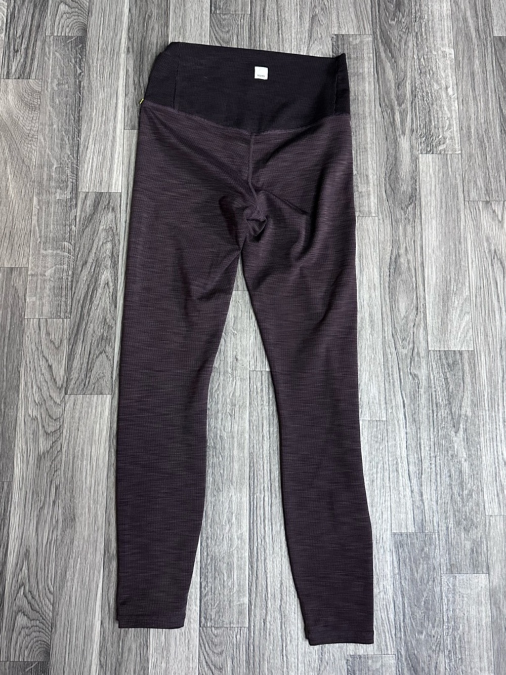 Vuori Lux Rib Studio high rise ribbed leggings Quartz heather S - Picture 2 of 4